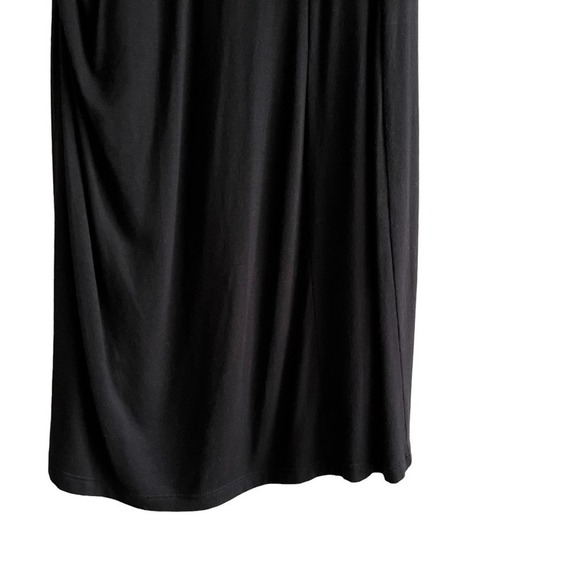 Kut from the Kloth Mollee Draped Knit Jersey Sheath Dress in Black, Size 0 - Picture 7 of 10